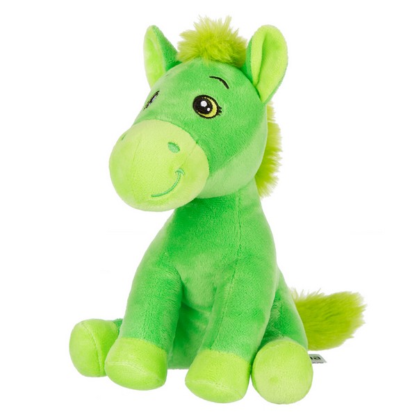 Игрушка мягконабивная Лошадка зеленая,19 см.,Relana