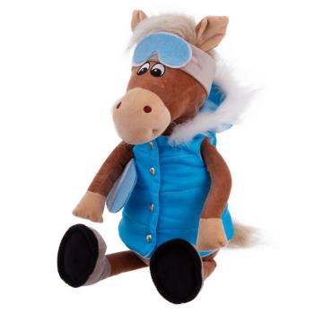 Игрушка мягконабивная Лошадка со сноубордом Патрик, 25 см, Relana
