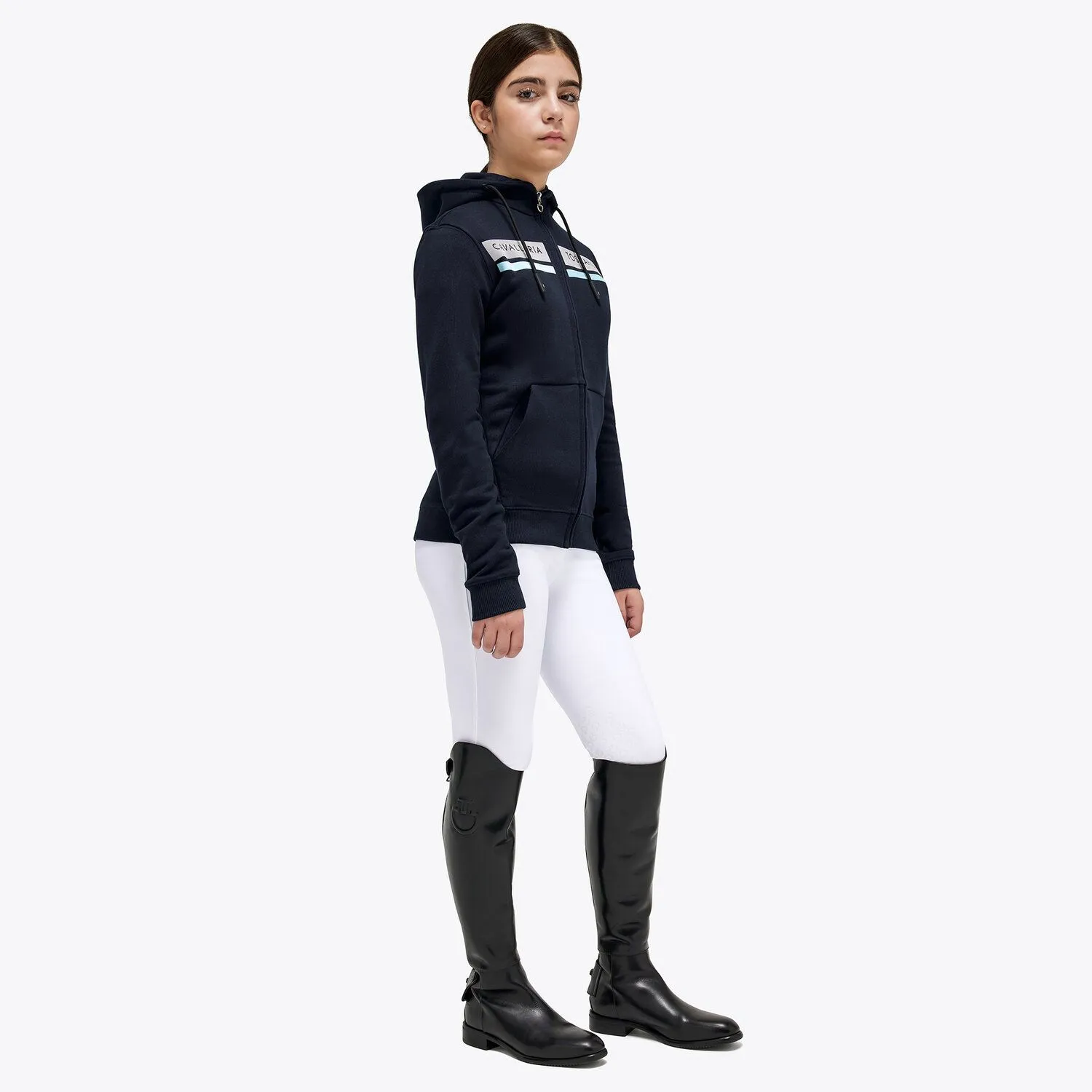 Кофта для девочки Flocked Stripe CT Logo, Cavalleria Toscana Италия