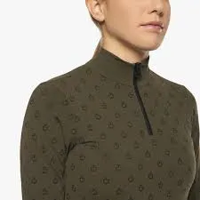 Водолазка для девочки Mini CT Print Jersey Zip, Cavalleria Toscana Италия