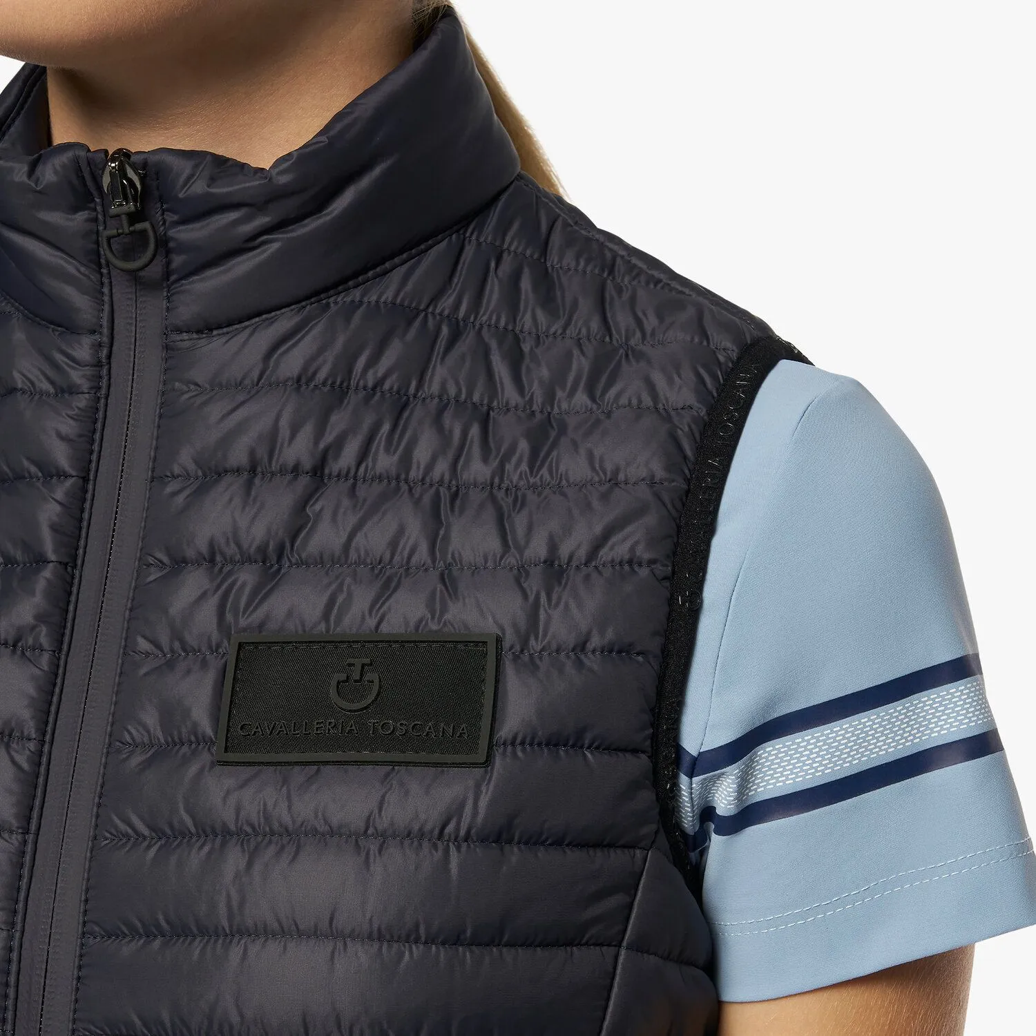 Жилет для девочки Jersey Quilted w/ Nylon Inser, Cavalleria Toscana Италия