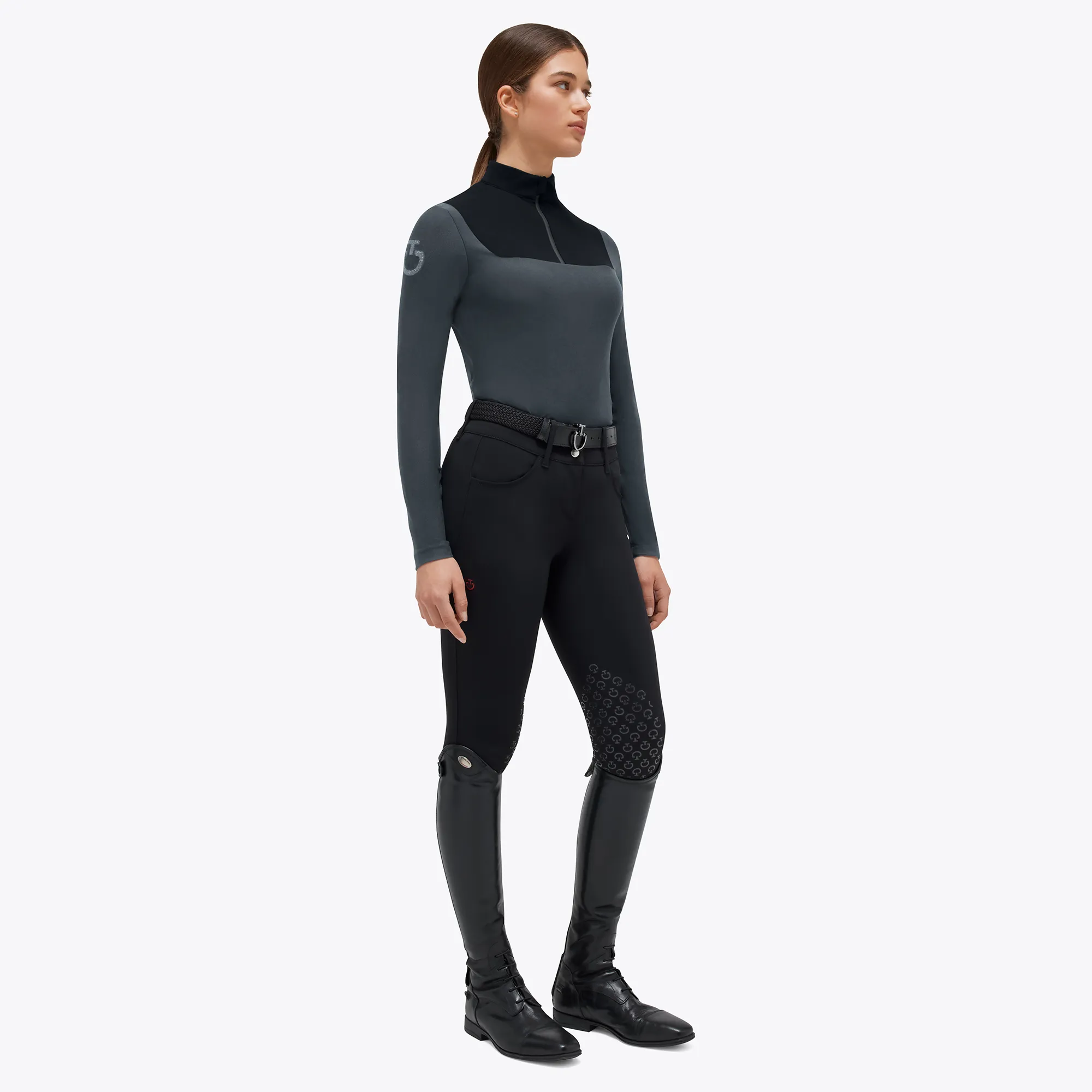 Водолазка женская CT Jersey Fleece Zip, Cavalleria Toscana Италия