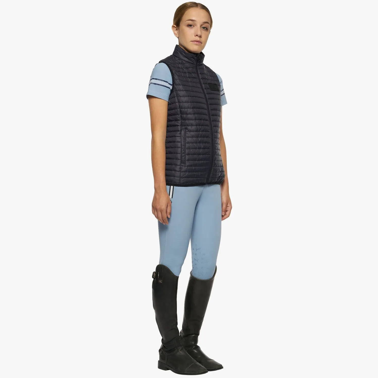 Жилет для девочки Jersey Quilted w/ Nylon Inser, Cavalleria Toscana Италия