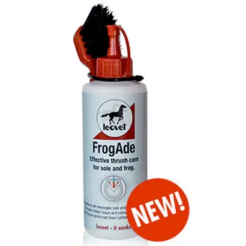 Средство для ухода за подошвой и копытной стрелкой FrogAde, с кисточкой, 200 мл, Leovet Германия
