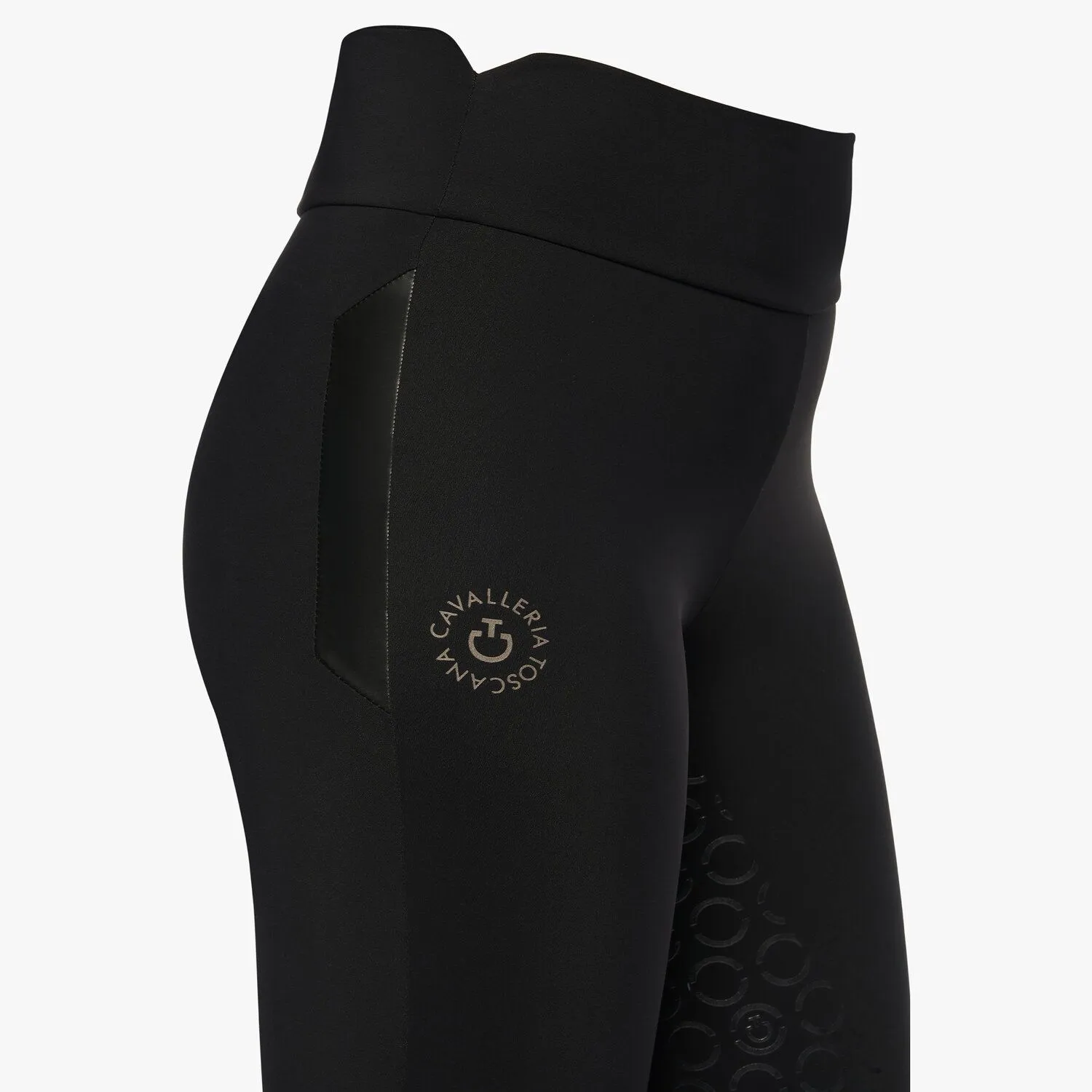 Леггинсы женские CT Orbit Jersey, полная силиконовая лея, Cavalleria Toscana Италия 