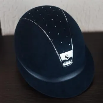 Шлем Miss Shield Premium замшевый, топ Crystal Comet Light, Samshield Франция