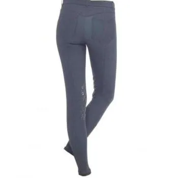 Бриджи женские джинсовые Jeans 5 Pockets, антискользящая коленная лея, Cavalleria Toscana Италия