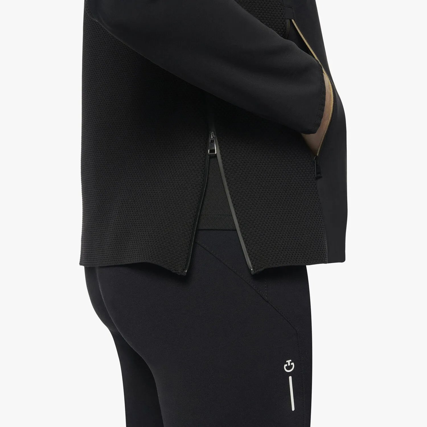 Кофта женская R-Evo Jersey + Tech Knit, на молнии, софтшел, Cavalleria Toscana Италия