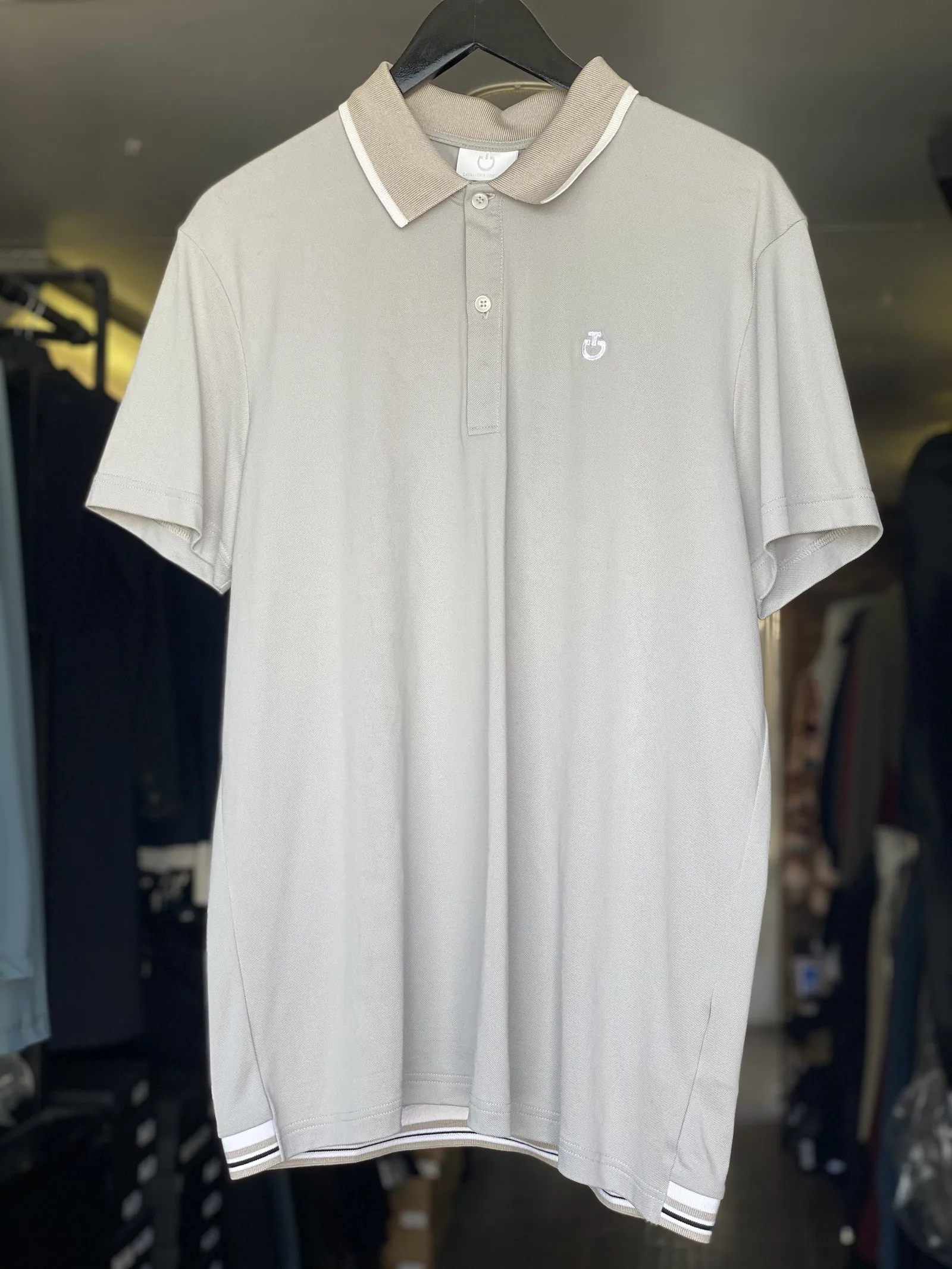 Рубашка-поло мужская Rib Knit Banded, короткий рукав