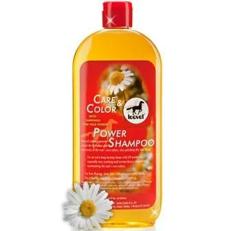 Шампунь для светлых лошадей Power Shampoo Camomille, с ромашкой, 500 мл, Leovet Германия