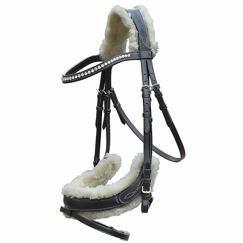 Уздечка Leon с мехом, Euroriding Германия, код 140150