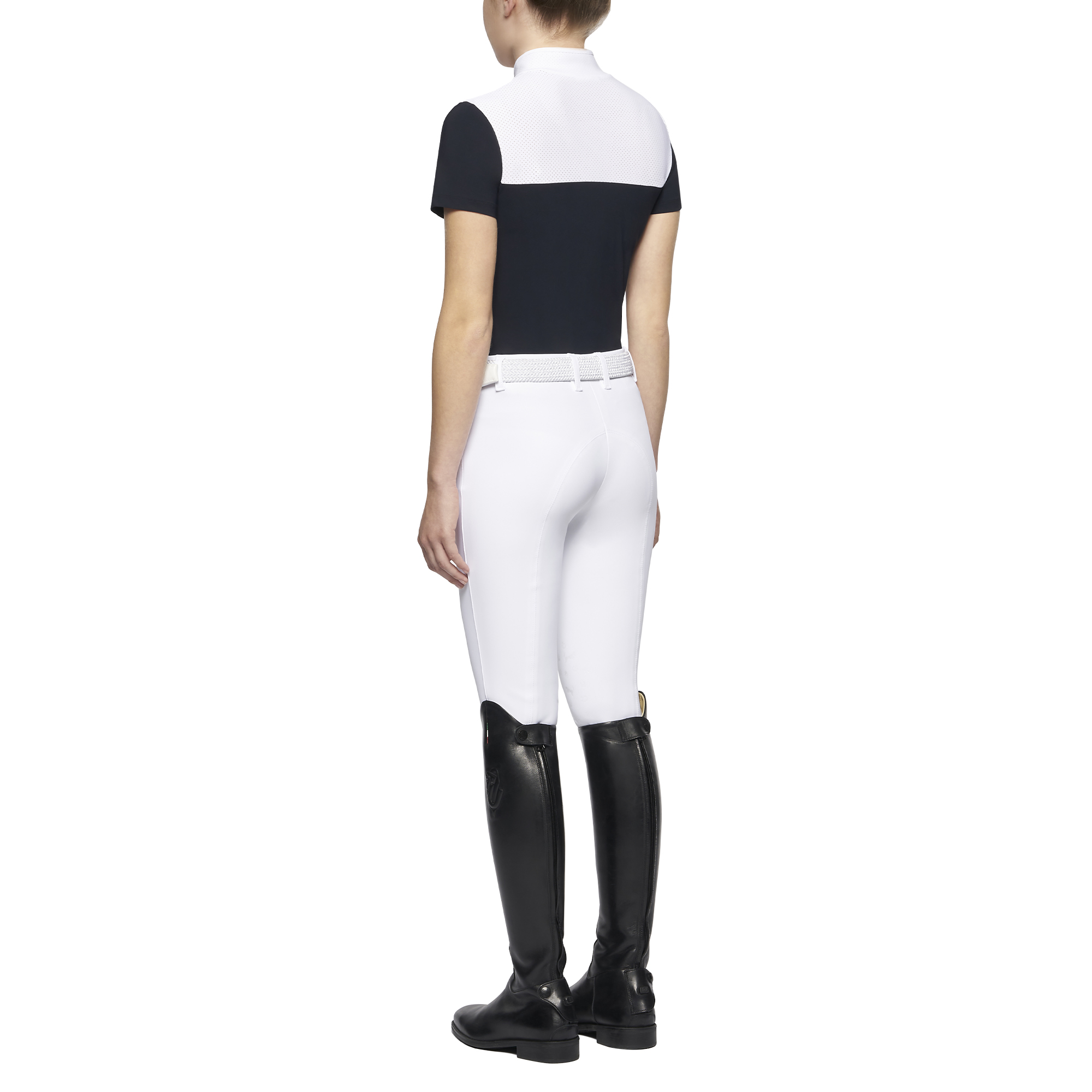 Рубашка-поло детская Perforated Outline, короткий рукав, Cavalleria Toscana Италия