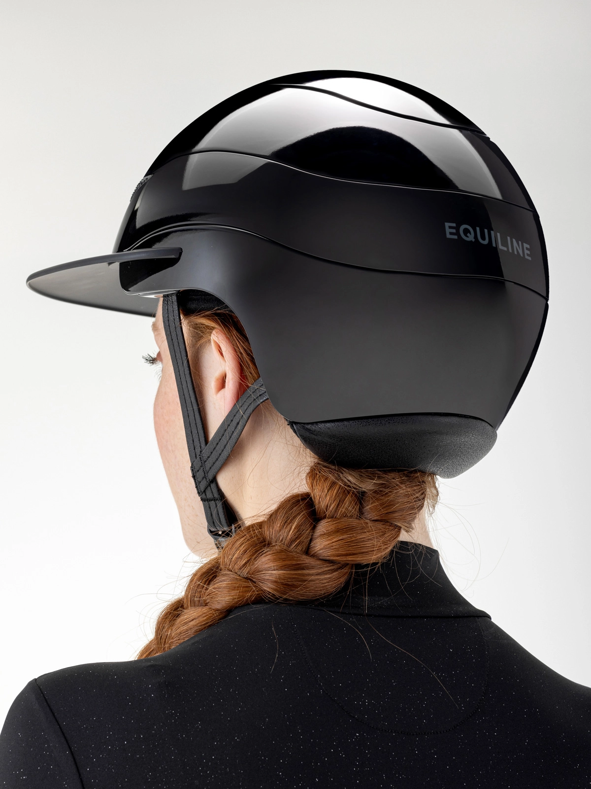 Шлем глянцевый Xanto, со стразами, широкий козырек, Equiline Италия