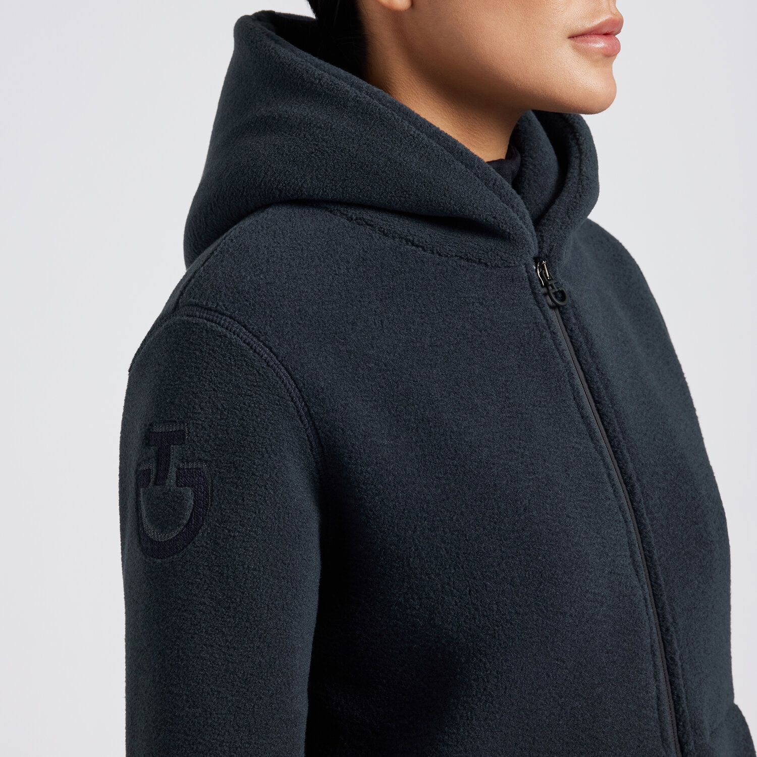 Кофта флисовая женская CT Fleece, на молнии, с капюшоном, Cavalleria Toscana Италия