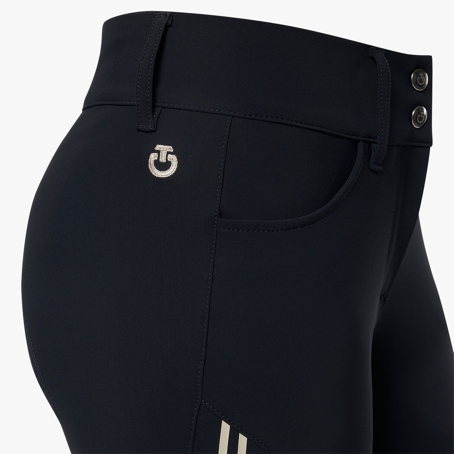 Бриджи женские Embossed Silicone Stripe, коленная силиконовая лея, Cavalleria Toscana Италия