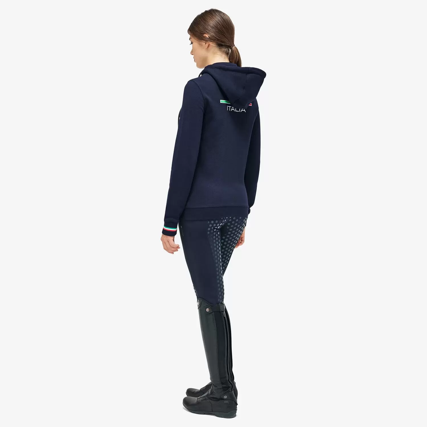 Кофта женская Fise на молнии, с капюшоном, Cavalleria Toscana