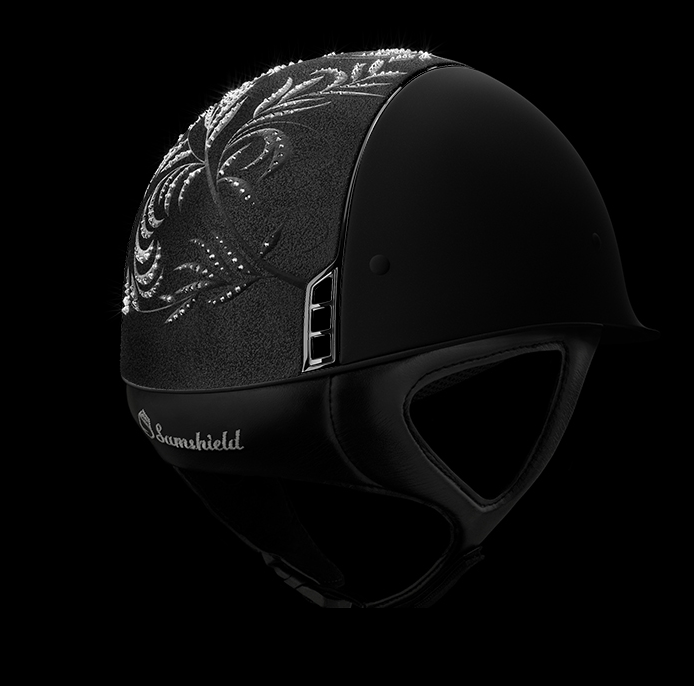 Шлем Shadowmatt V2, топ Flower Swarovski, матовый, Samshield Франция