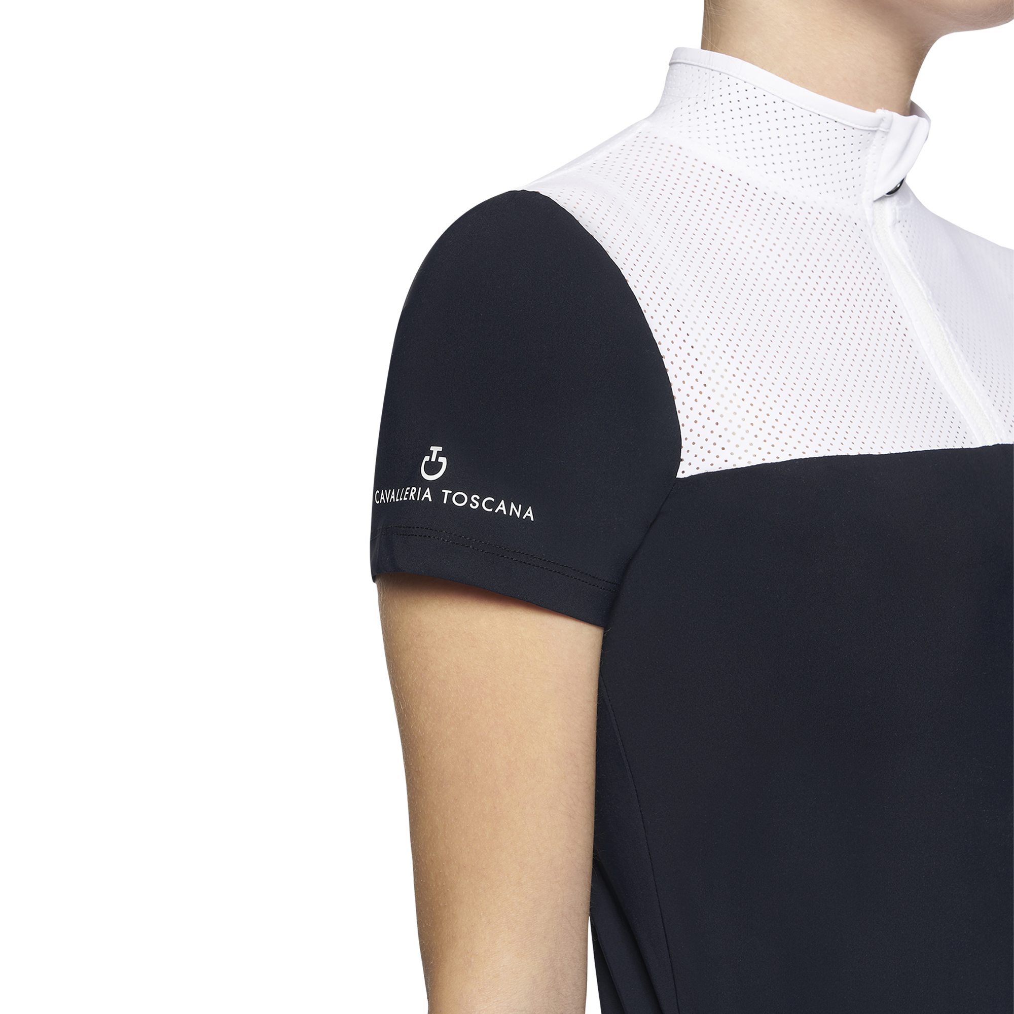 Рубашка-поло детская Perforated Outline, короткий рукав, Cavalleria Toscana Италия