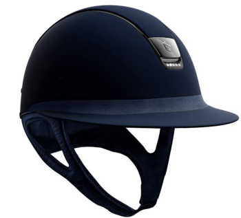 Шлем Miss Shield Matt Dressage Матовый с 5 кристл. Swarovski, полоска из иск.кожи, Samshield Франция