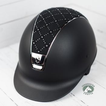 Шлем Paint матовый, топ Lozenge Swarovski, 5 Swr, рамка хром, Samshield Франция