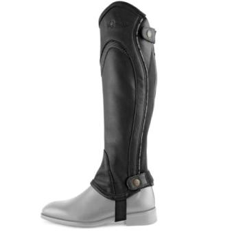 Краги кожаные Piping, с эластичной вставкой, Equestro Италия