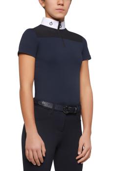 Рубашка для девочки Piquet Stretch CT Horse, короткий рукав, Cavalleria Toscana Италия
