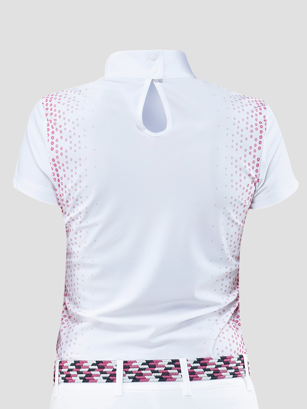 Рубашка-поло для девочки для соревнований, короткий рукав, Equiline Италия