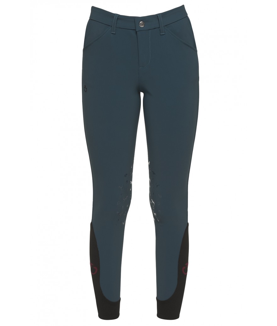 Бриджи для девочки Horse and Helmet, коленная силиконовая лея, Cavalleria Toscana Италия