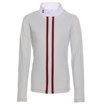 Рубашка-поло для мальчиков для соревнований Two Line Young Rider, длинный рукав, Cavalleria Toscana