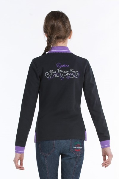 Рубашка-поло для девочек Tabata, длинный рукав, Equiline Италия