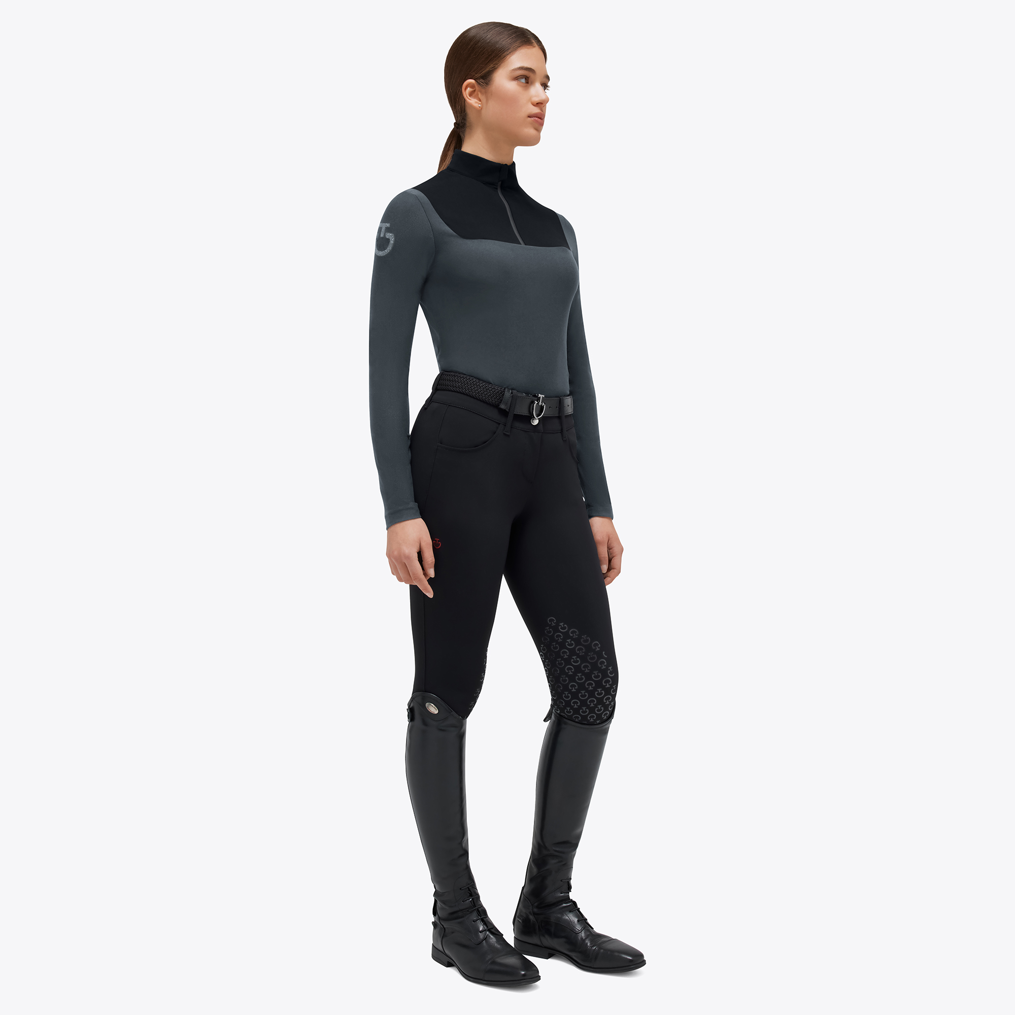 Водолазка женская CT Jersey Fleece Zip, Cavalleria Toscana Италия
