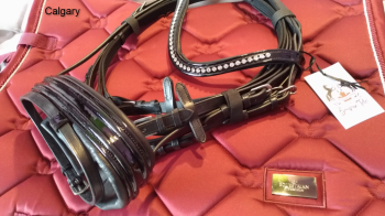 Уздечка Calgary, лак, Bonjour, Toto! Канада