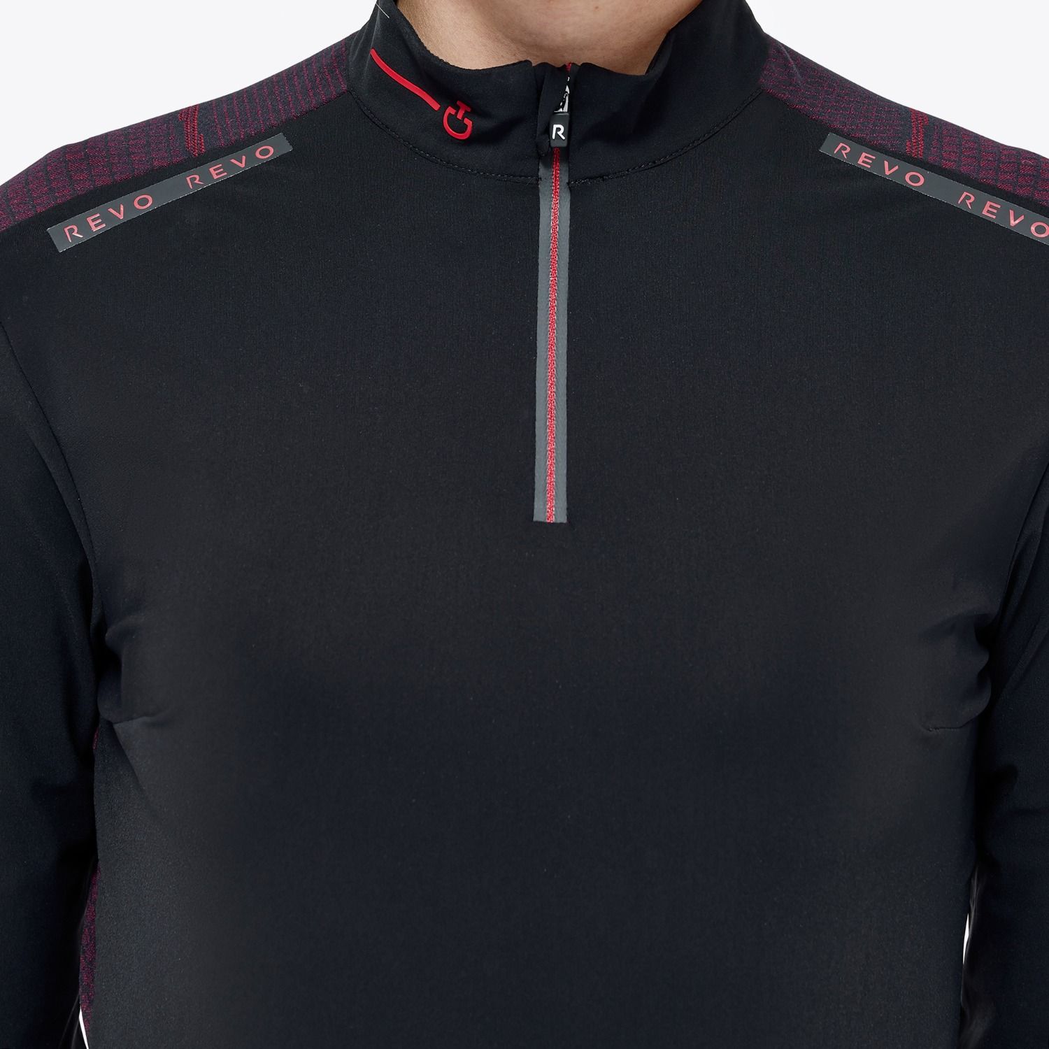 Кофта женская тренировочная Revo Red Label, высокий ворот, Cavalleria Toscana Италия