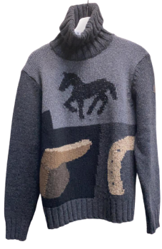 Свитер женский вязаный Obeeggen, с высоким воротником, Vestrum Италия