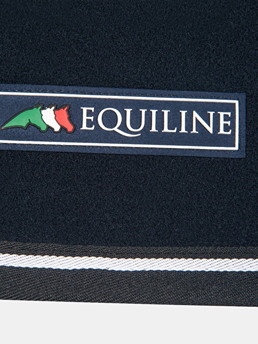 Попона с капором "Sheffield", XS , флисовая, синяя, Equiline Италия