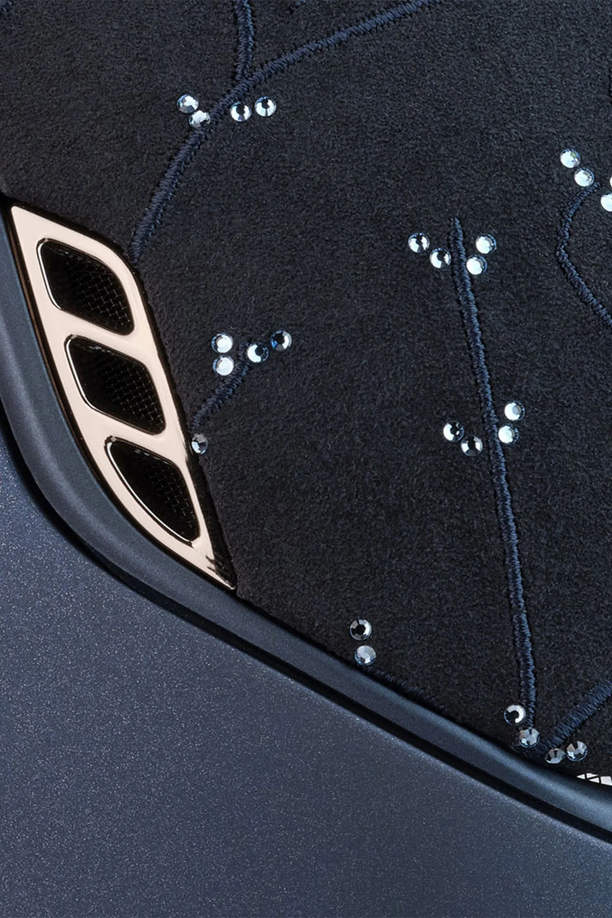 Шлем Miss Shield Shadowmatt V2, Crystal Leaf + 5 Swarovski, матовый, Samshield Франция 