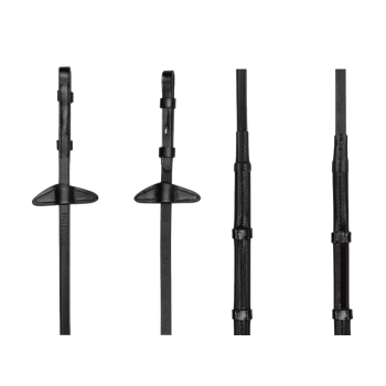 Поводья резиновые для пони 4/8, с ограничителями, Equiline Италия