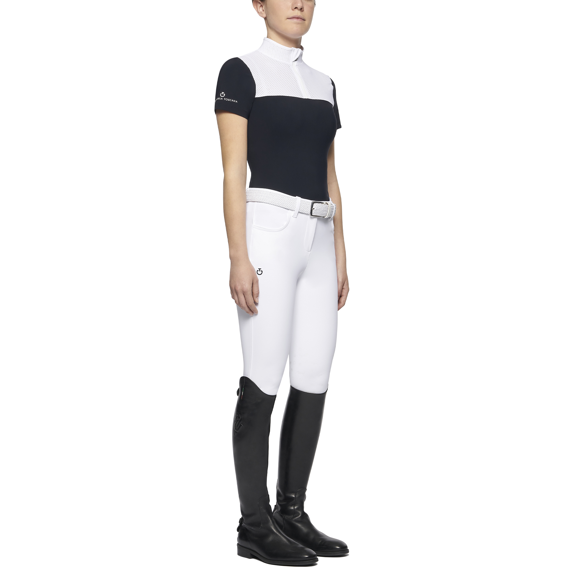 Рубашка-поло детская Perforated Outline, короткий рукав, Cavalleria Toscana Италия