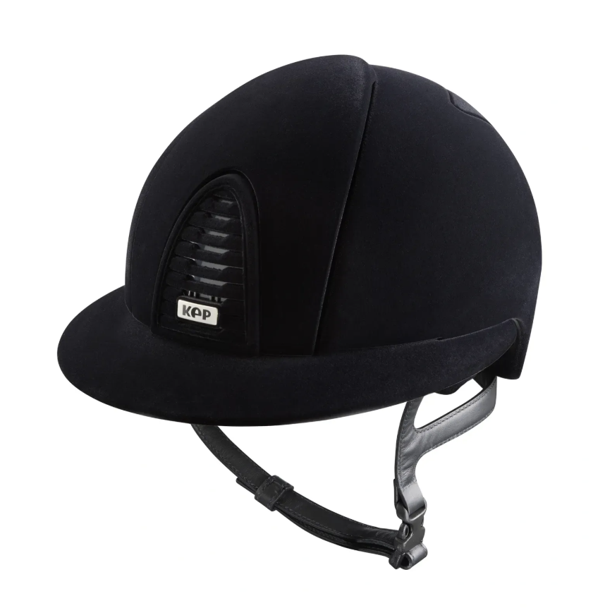 Шлем Cromo 2.0 Velvet Polo, козырек Velvet,  рамка Mirror Black, Kep Italia Италия