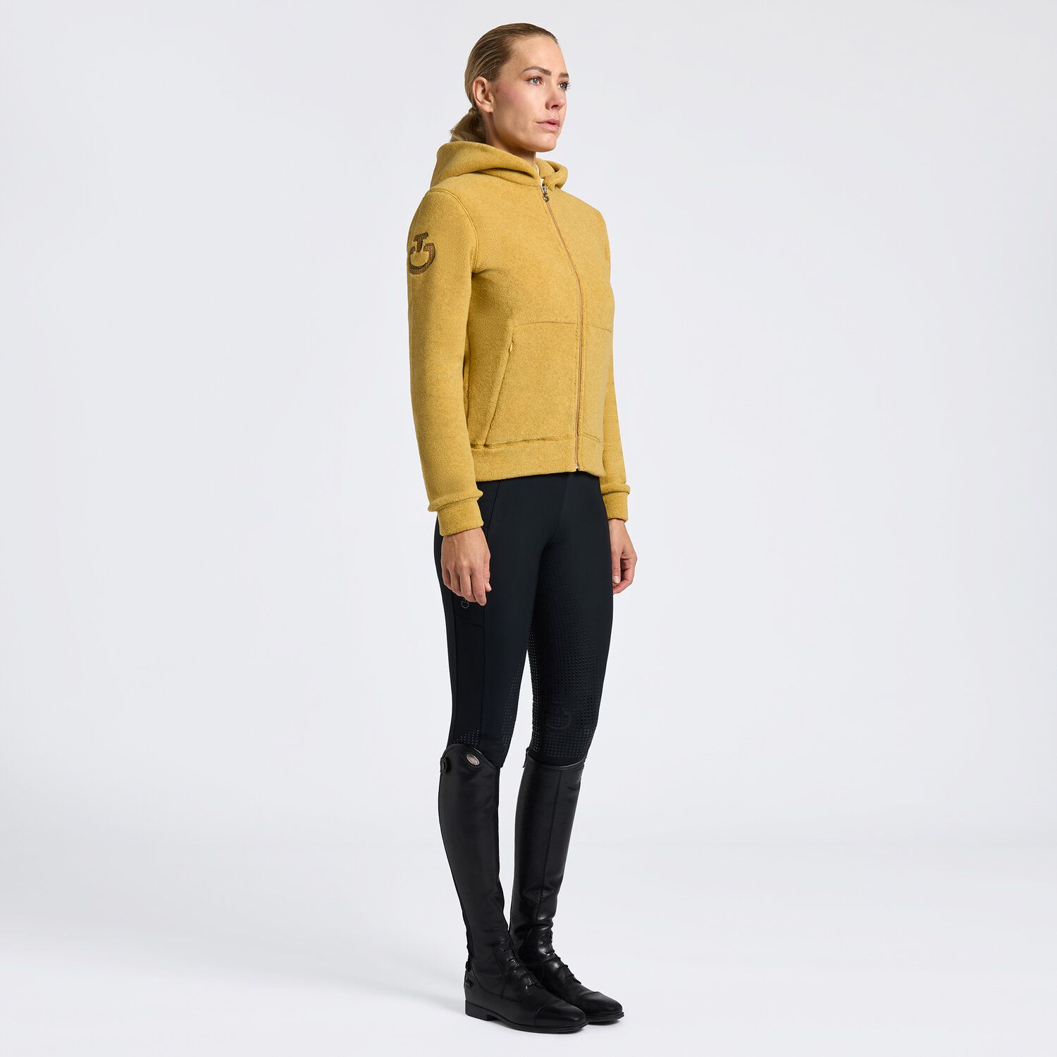 Кофта флисовая женская CT Fleece, на молнии, с капюшоном, Cavalleria Toscana Италия