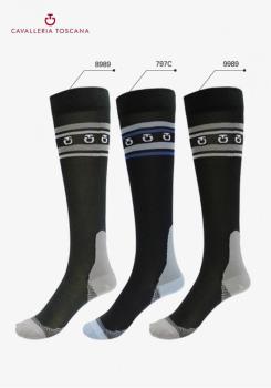 Гольфы CT Lightweight Stripe, Cavalleria Toscana Италия, код CZN035AB035