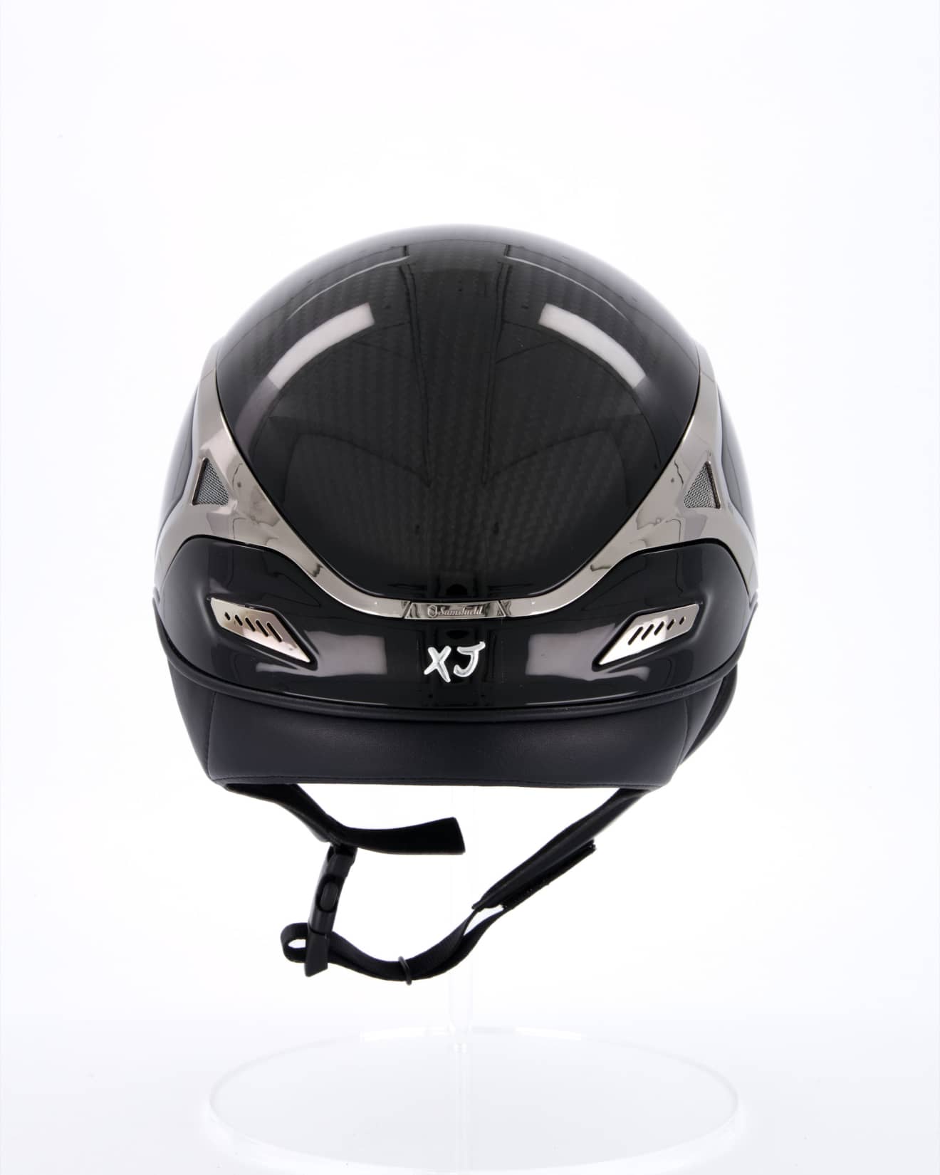 Шлем XJ,глянцевый, рамка и вентиляция черный хром, Samshield Франция