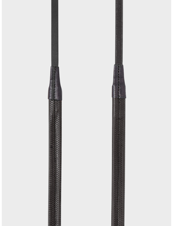 Поводья кожаные прорезиненные с ограничителями, Equiline Италия