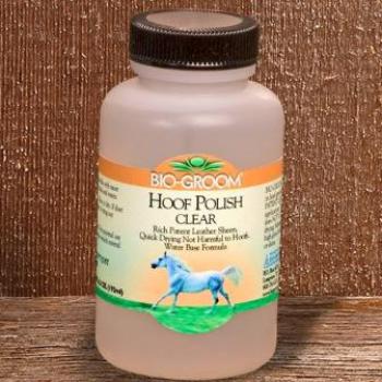 Полироль для копыт бесцветный Hoof Polish Clear, 192 мл, Bio-Groom США