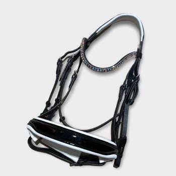 Оголовье мундштучное Sorrento AB, анатомик, лак, Bonjour, Toto! Канада