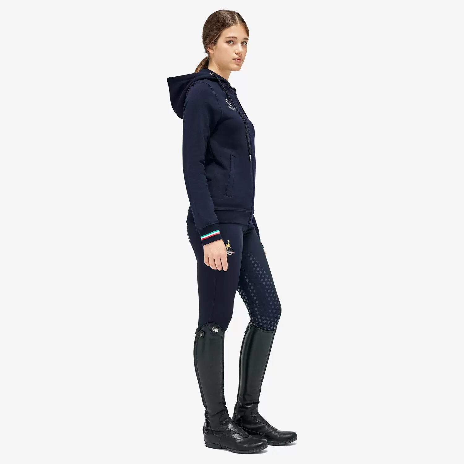 Кофта женская Fise на молнии, с капюшоном, Cavalleria Toscana