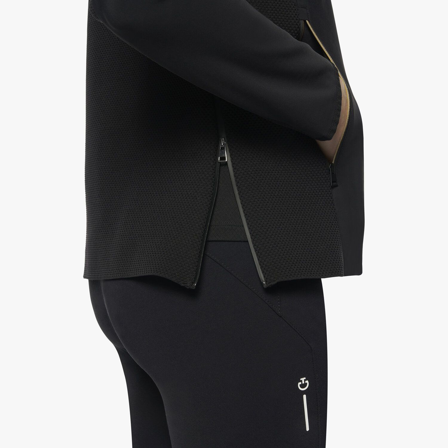 Кофта женская R-Evo Jersey + Tech Knit, на молнии, софтшел, Cavalleria Toscana Италия