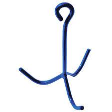 Кронштейн для снаряжения, подвесной, 3 крючка, синий, La Gee Франция
