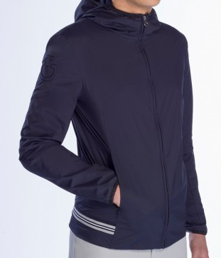 Куртка женская Nylon Hooded Jacket W/Rib Knit, с капюшоном, Cavalleria Toscana Италия