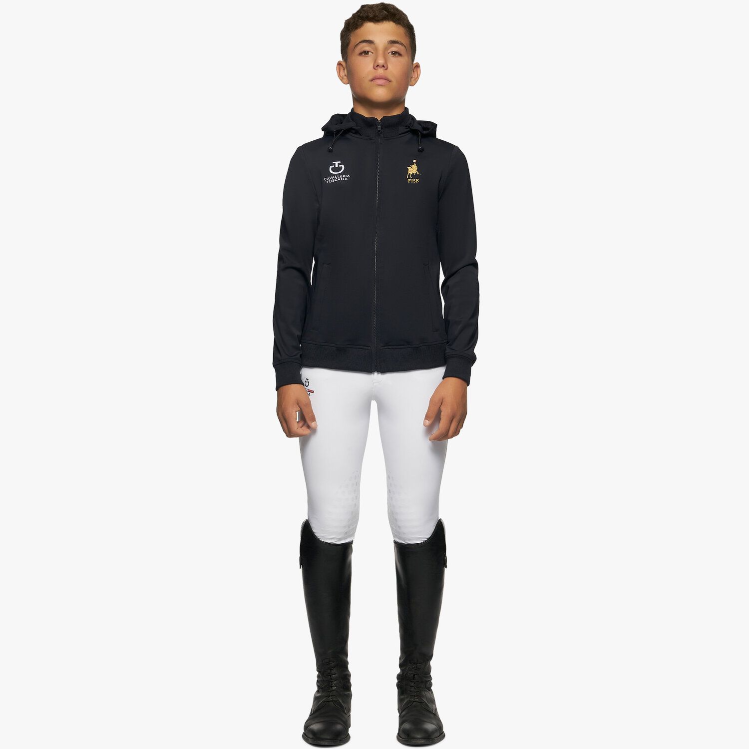 Кофта детская Softshell Fise с капюшоном, Cavalleria Toscana Италия
